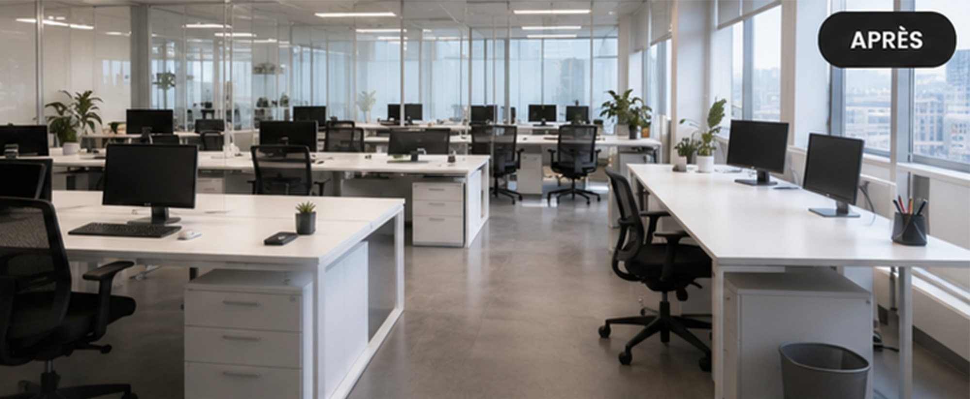 Nettoyage de bureau - Après